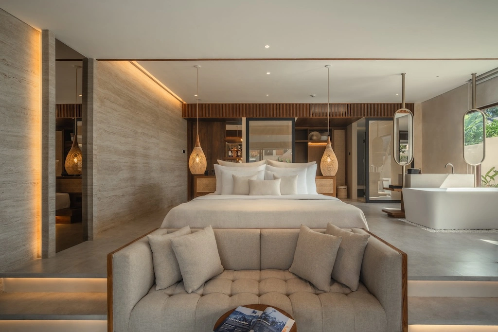 Shaped by lagoon pools and featuring cave-inspired architecture and soaring views, La Mewali Resort is Canggu's striking new hideaway minutes from the beach, bars and buzz.