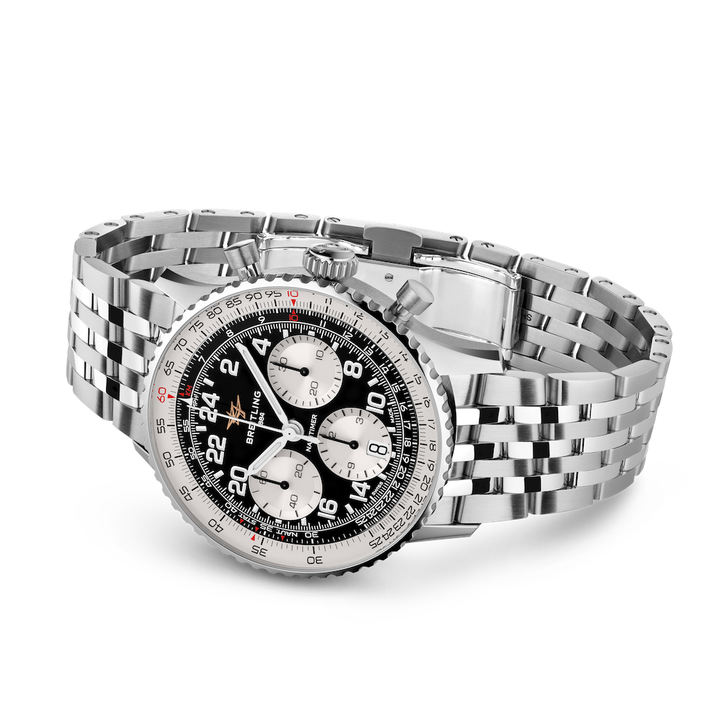 The Cosmonaute's 24-hour display, with the date discreetly set into the lower subdial